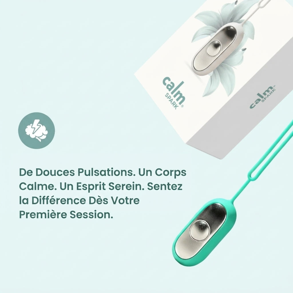 CalmSpark® — Le dispositif portatif d'apaisement par micro-courant